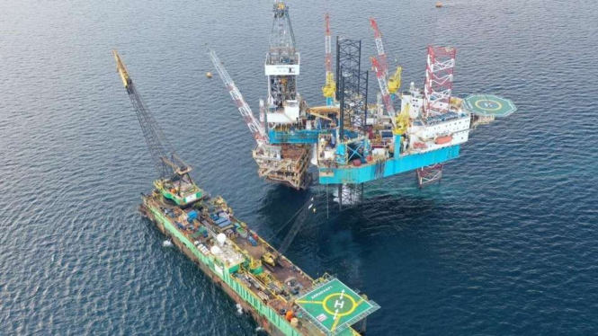 Sumur Eksplorasi Manpatu 1-X di WK Pertamina Hulu Indonesia South Mahakam.