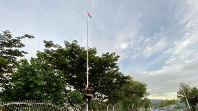 Bendera Bintang Kejora berkibar di Papua