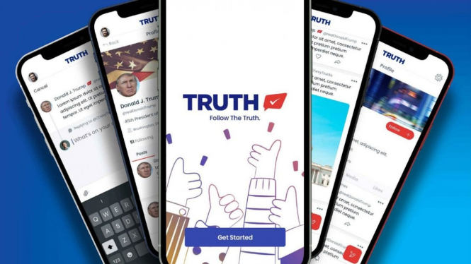 Media sosial Truth Social.