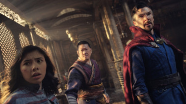 America Chavez, Wong, Doctor Strange.