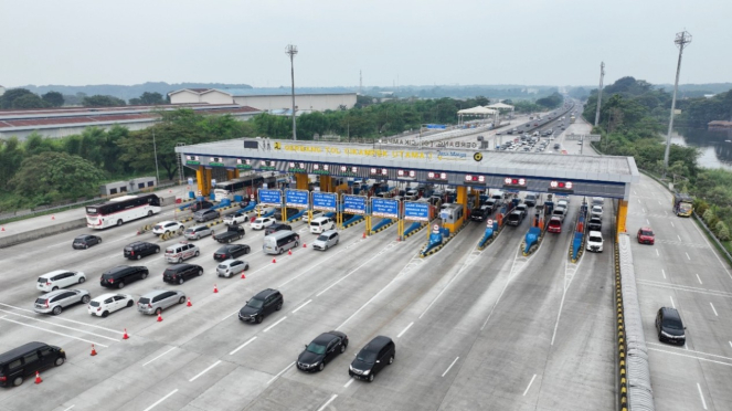 Gerbang tol Cikampek Utama. (Foto ilustrasi)