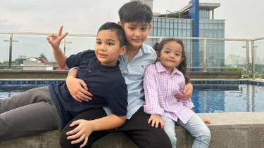King Faaz dan Adam, anak Shireen Sungkar.
