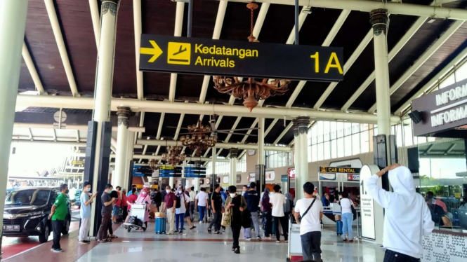 Suasana di Bandara Soekarno Hatta, Tangerang.