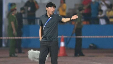 Pelatih Timnas Indonesia, Shin Tae-yong.