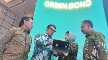 Direksi BNI dalam Public Expose Penawarkan Obligasi Korporasi Berwawasan Lingkungan (green bond) I BNI Tahun 2022, Rabu (11/5/2022).