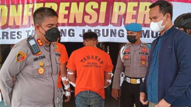 Pelaku begal sadis di Jambi.