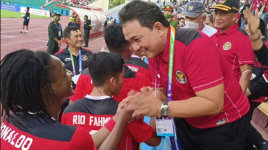 Bos Madura United, Achsanul Qosasi saksikan Timnas Indonesia di SEA Games
