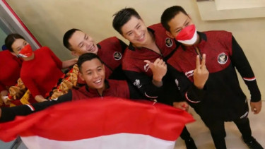 Timnas renang Indonesia di SEA Games 2021. 