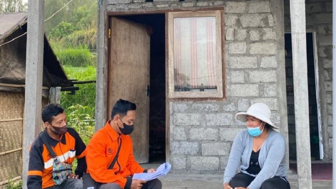 Perekaman data rumah warga penerima bantuan sosial Kemensos