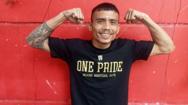 Petarung dari sasana Beat Up Training Camp Rustam Hutajulu 