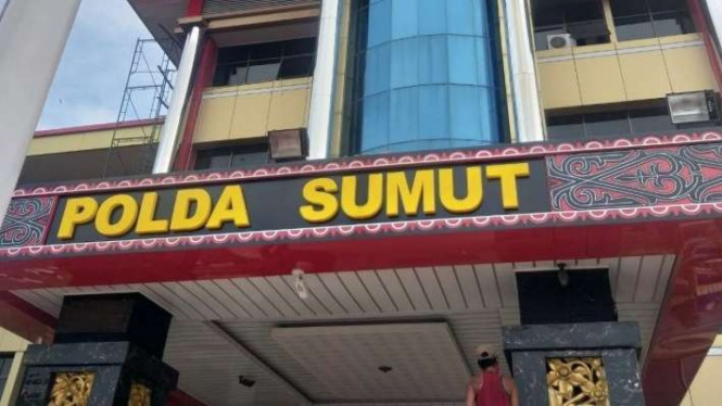Gedung Kepolisian Daerah (Polda) Sumatera Utara (Sumut).