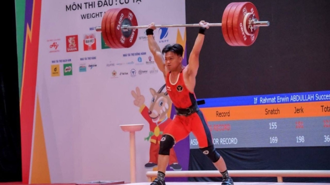 Lifter Indonesia, Rahmat Erwin Abdulah di SEA Games 2021