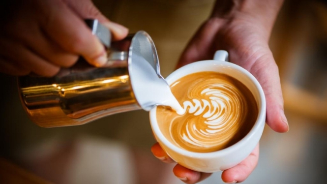 Ilustrasi latte art