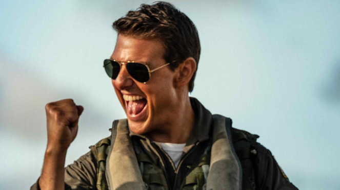 Tom Cruise di Top Gun Maverick