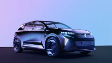 Ilustrasi gambar mobil MPV baru Renault