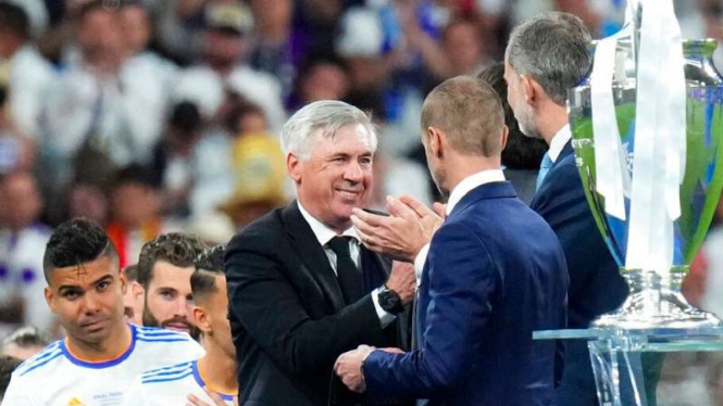 Pelatih Real Madrid, Carlo Ancelotti.