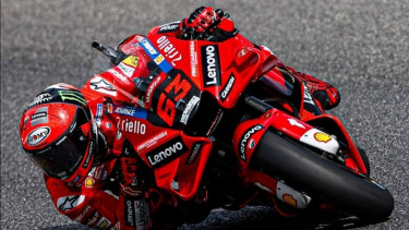 Pembalap Ducati, Francesco Bagnaia. 