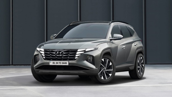 Ilustrasi gambar mobil Hyundai Tucson Terbaru