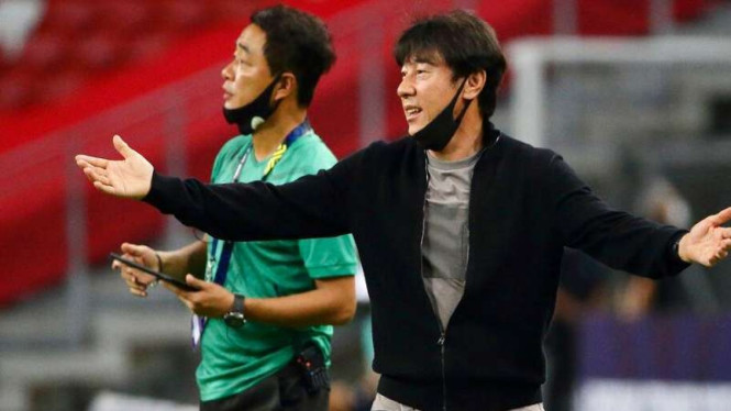 Pelatih Timnas Indonesia, Shin Tae-yong.