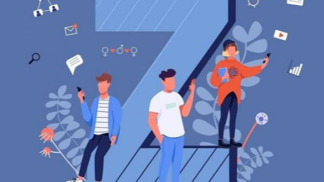 Ilustrasi Komunikasi Gen Z