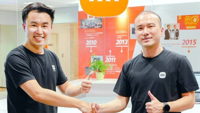 Country Director Xiaomi Indonesia baru, Wentao Zhao (kanan).