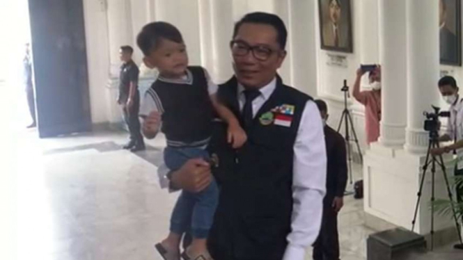 Ridwan Kamil dan Si Bungsu Arkana.