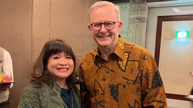 PM Australia Anthony Albanese dan Waketum Kadin Shinta Kamdani.