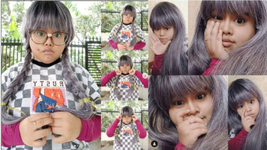 Kekeyi diduga lepas hijab    