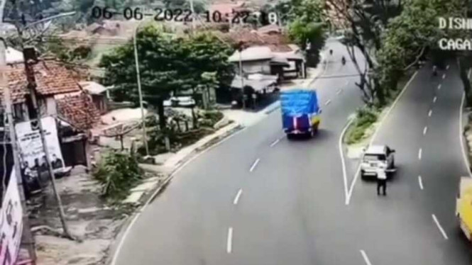 Kecelakaan, Rekaman CCTV Dishub Jabar