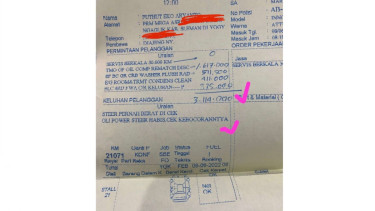 Viral, Nota Pembayaran Servis Mobil Innova Serasa Dipalak