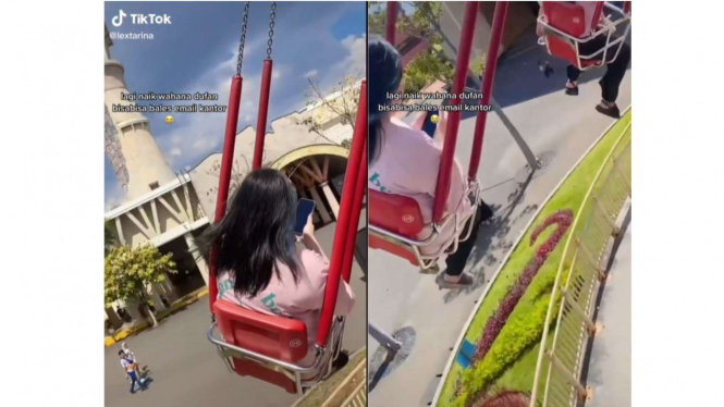 Main di Dufan sambil kirim email kerjaan