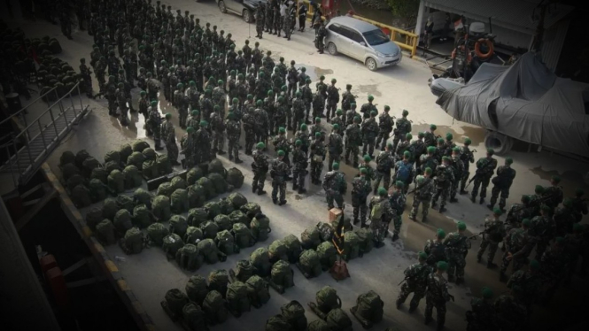 VIVA Militer: Pasukan Yonif 315/Garuda bergerak keluar Papua.
