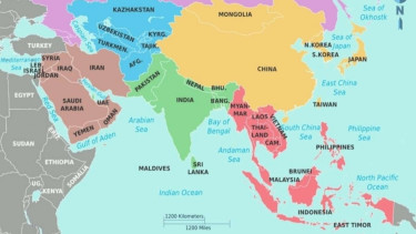 Peta Benua Asia