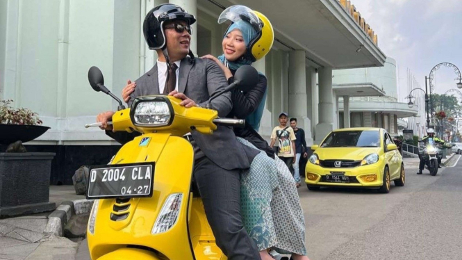 Laetitia Azzahra alias Zara dan Ridwan Kamil 