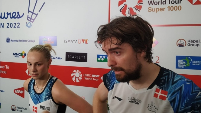 Ganda campuran Denmark, Mathias Christiansen/Alexandra Boje. 