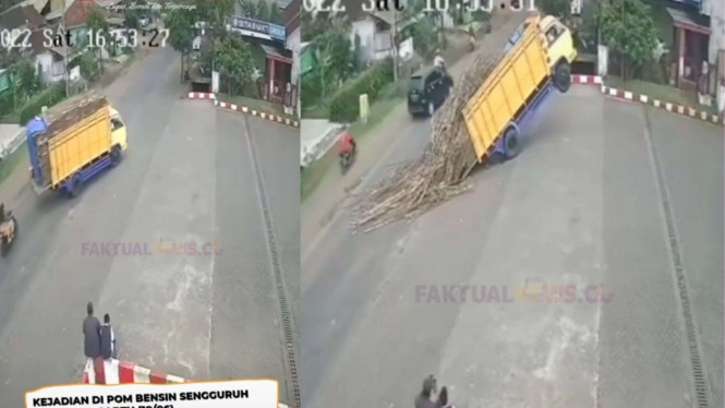 Video Jumping Kelebihan Muatan di Malang