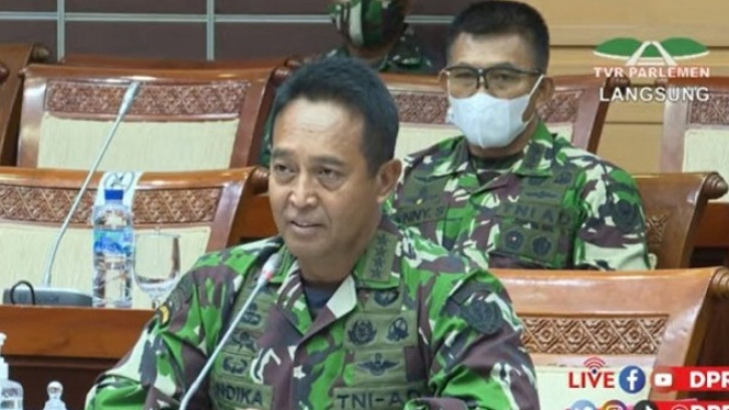 Panglima TNI Andika Perkasa di DPR