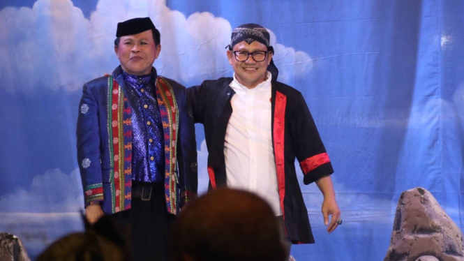 Ketua Umum PKB Muhaimin Iskandar alias Cak Imin (kanan).