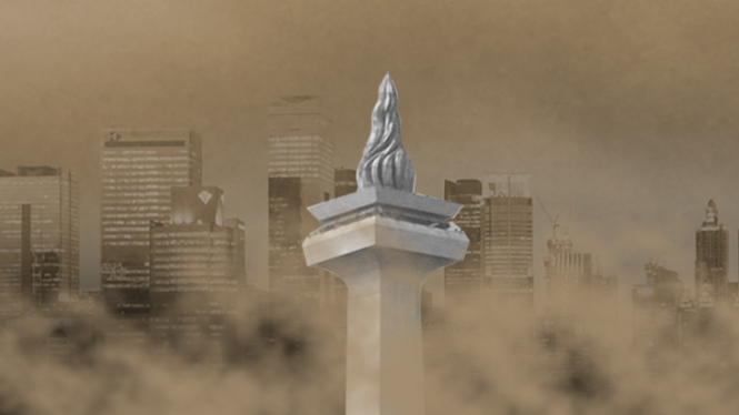 Ilustrasi polusi di Kota Jakarta 