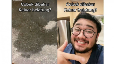 Cobek dibakar keluar belatung