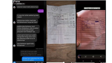 Penjual seafood yang viral menjual harga tinggi di kawasan PRJ