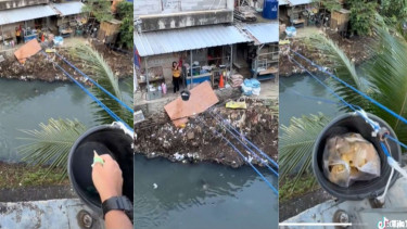 Viral cara unik membeli gorengan