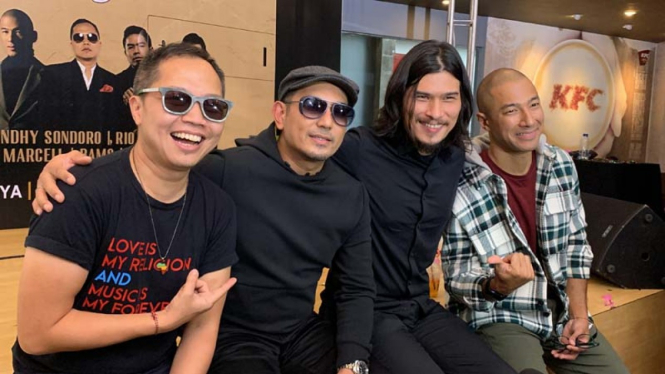  Sandhy Sondoro, Rio Febrian, Virzha dan Marcell Siahaan.