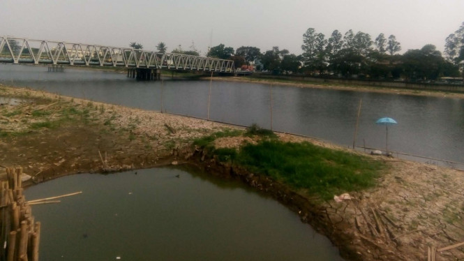 Air baku PDAM Tirta Benteng dari Sungai Cisadane.
