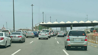 Check Point di jalan masuk Kota Mekah