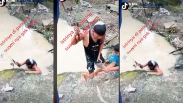 Viral Pria Pemancing di Gigit Ikan
