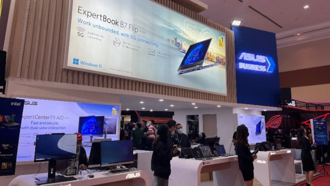 Booth Asus di Indocomtech 2022.