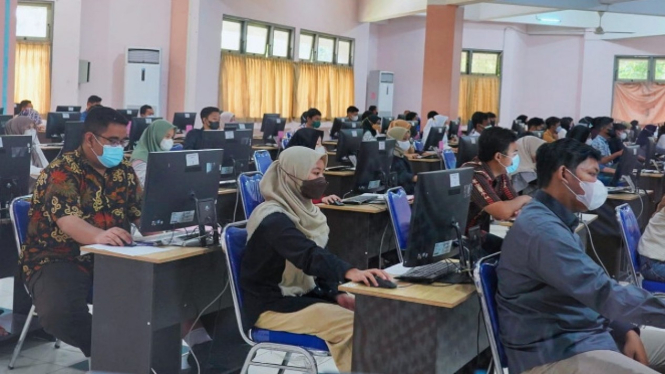 Ilustrasi peserta tesa masuk PTN jalur mandiri