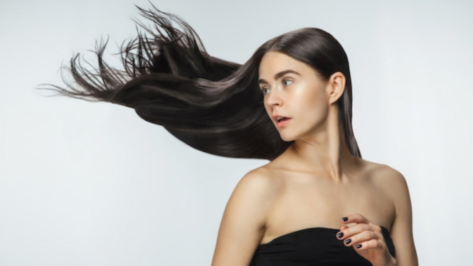Ilustrasi rambut/wanita.