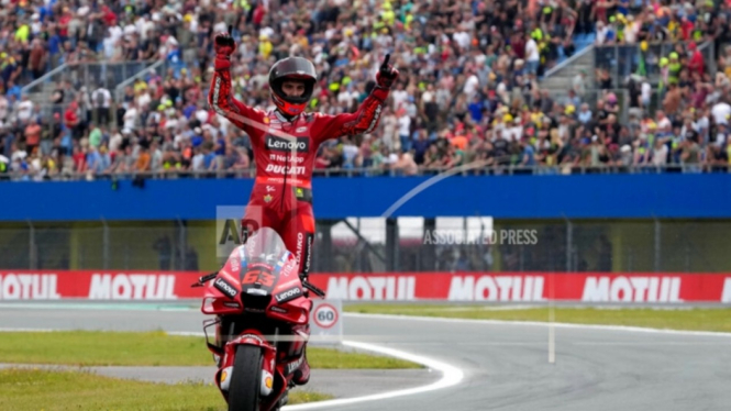 Pembalap Ducati Lenovo, Francesco Bagnaia. 